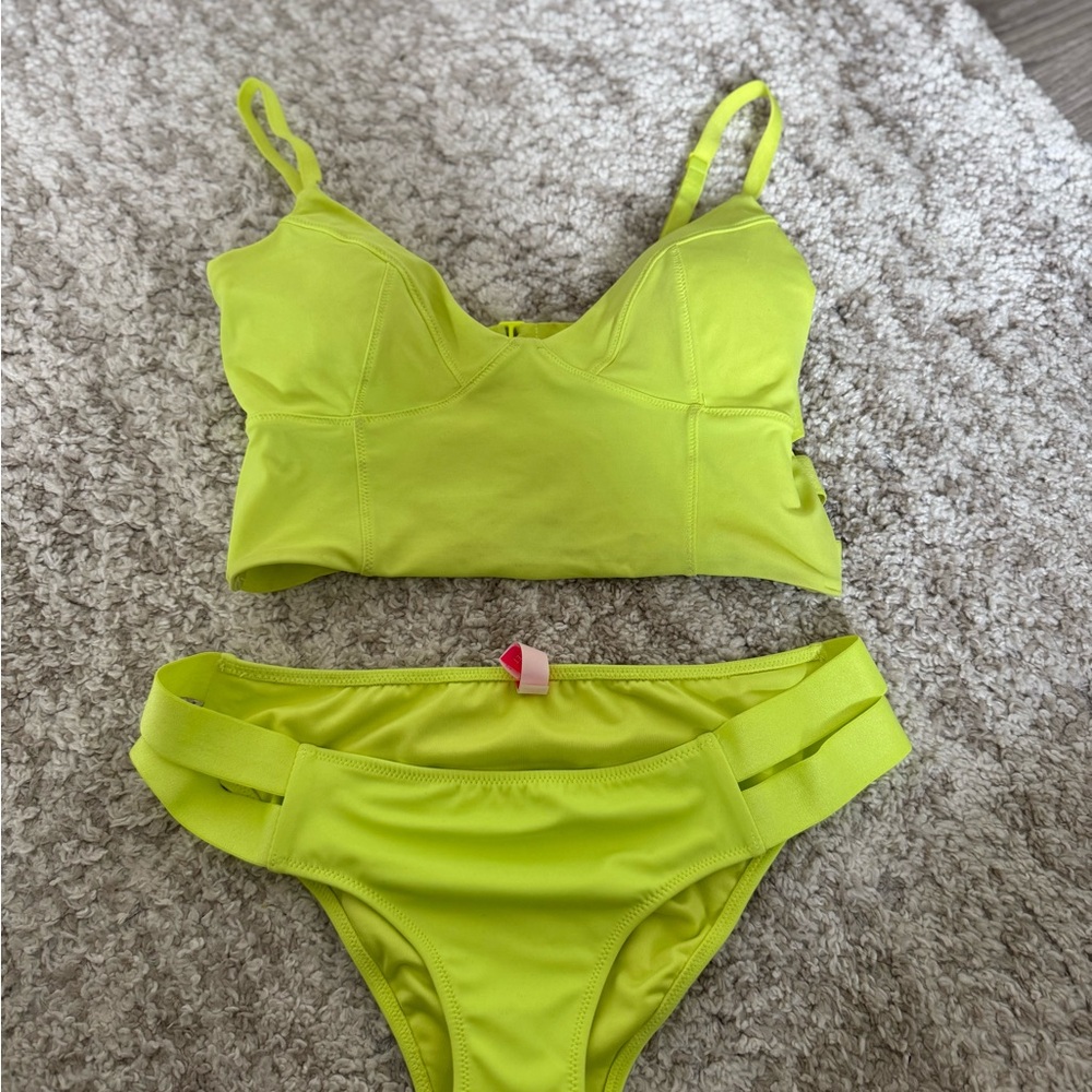 Victoria's Secret Neon Yellow Bikini Set